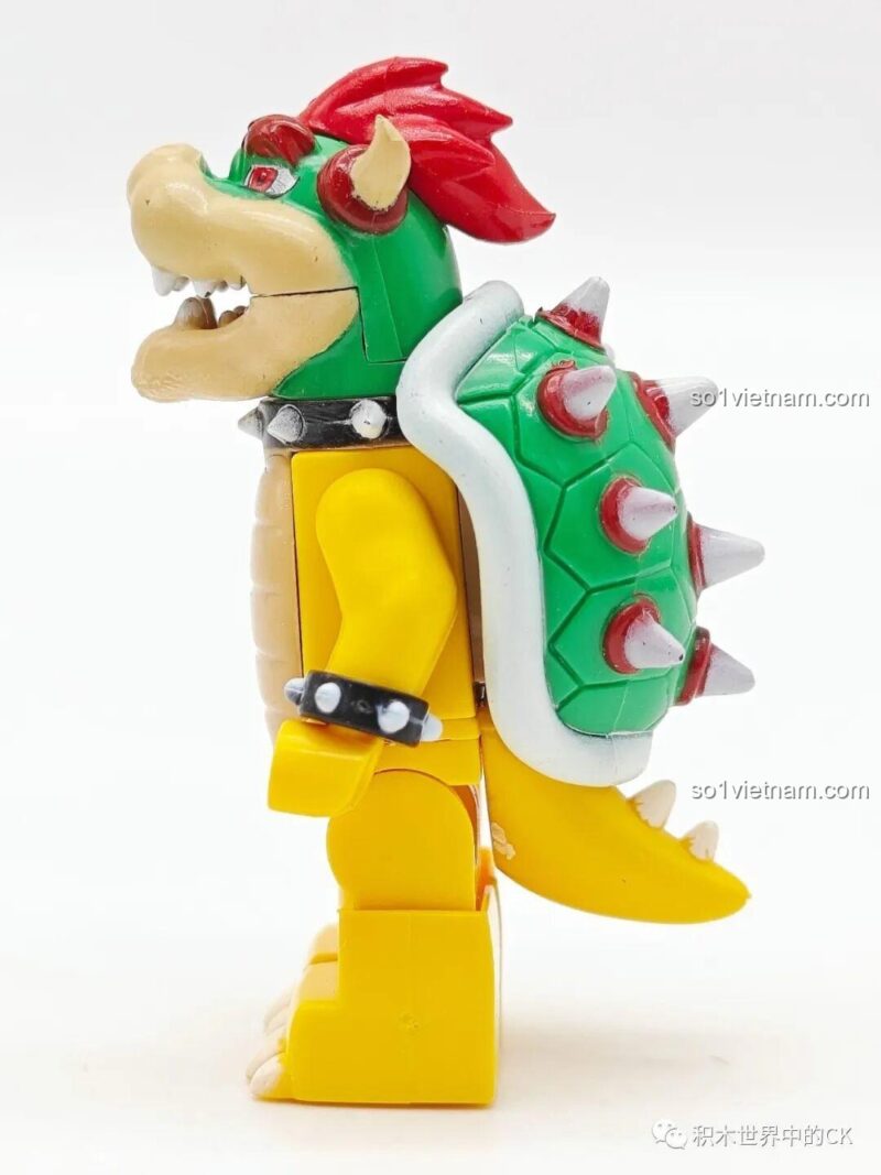 Mô hình Vua Rùa Bowser WM2292 sau khi lắp ráp hoàn chỉnh, nhìn từ phía trước. Figure nhân vật Trùm cuối Bowser cực ngầu.