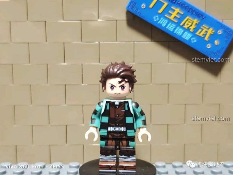 Đánh giá chi tiết minifigure Kamado Tanjirou trong bộ lắp ghép WM6116.