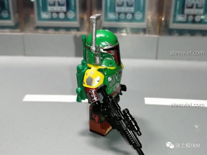WM 6121 bộ đồ chơi Minifigure Cobb Vanth, chi tiết in ấn đầu mũ sắc nét, chất lượng cao, tương thích LEGO®.