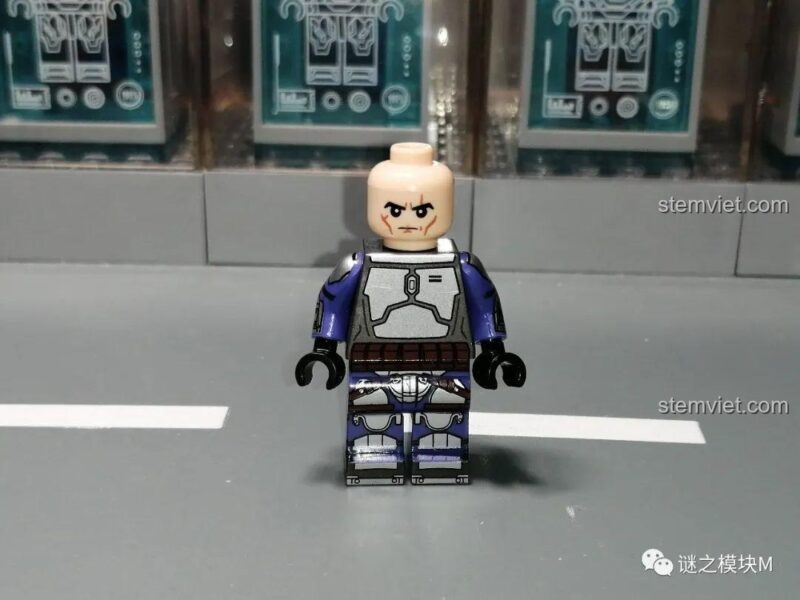Minifigure Jango Fett WM6121, bộ đồ chơi Star Wars, chi tiết in ấn sắc nét, phù hợp bé trai 8 tuổi.