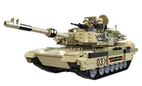 Bộ lắp ghép WOMA C0125 Xe Tăng Chủ Lực M1A2 Abrams World Tanks 1074 mảnh ghép cho bé trai 6 tuổi, mô hình quân sự chân thực giá tốt.