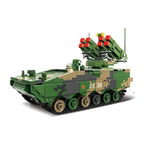 Bộ lắp ráp WOMA C0130 Xe Chiến Đấu Bánh Xích Tên Lửa Chống Tăng Hồng Tiễn-10, đồ chơi mô hình quân sự cho bé trai 6 tuổi, chất lượng cao.