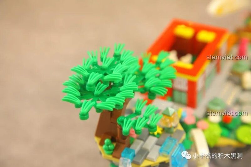 Hai minifigure tiên nữ đi kèm bộ đồ chơi mô hình Túy Hoa Các WOMA C0349, phù hợp bé gái 6 tuổi