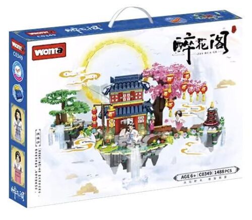 Hộp bộ lắp ghép Túy Hoa Các WOMA C0349 1488 mảnh, đồ chơi mô hình tiên cảnh huyền ảo cho bé gái 6 tuổi giá tốt