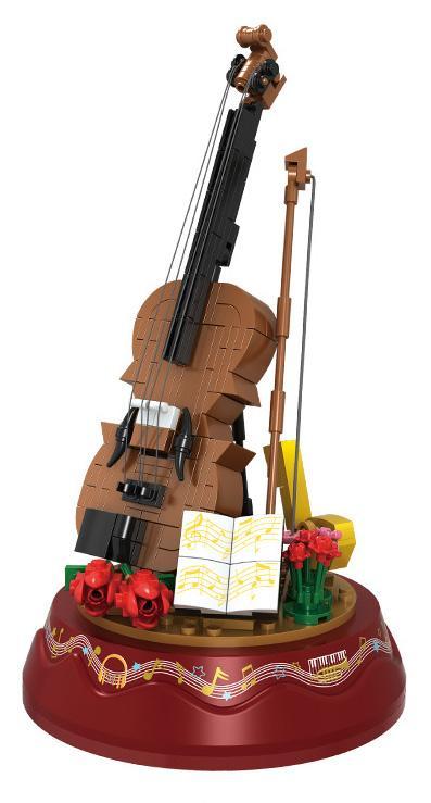Bộ lắp ghép hộp nhạc đàn violin WOMA C0362, món quà ý nghĩa cho bé gái 6 tuổi, giá rẻ.