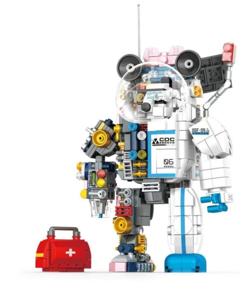 Bộ lắp ghép Người Máy Chống Dịch Dabai WOMA C0420, đồ chơi mô hình robot y tế cho bé trai 6 tuổi, chất lượng cao, giá tốt.