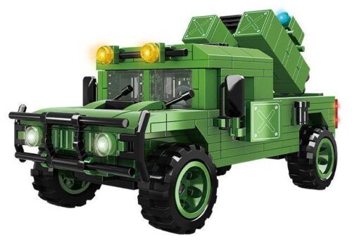 Bộ lắp ráp WOMA C0881 Xe bọc thép Hummer quân sự màu xanh lá, đồ chơi mô hình cho bé trai 6 tuổi, giá tốt.
