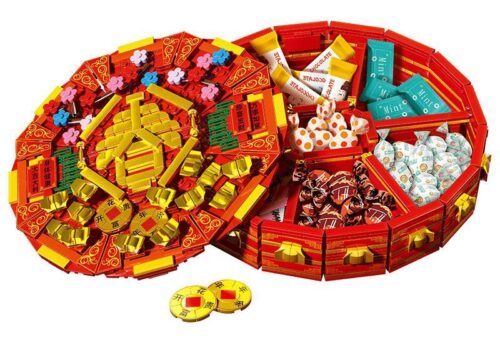 Bộ lắp ghép WOMA C.9122 Hộp đựng mứt Tết đa năng, có thể chứa bánh kẹo, quà tặng cho bé 6 tuổi, giá rẻ.