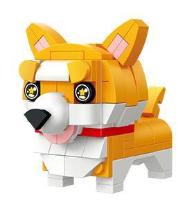 Bộ lắp ghép chó Corgi đáng yêu Wonder Moon 802019, đồ chơi mô hình thú cưng Corgi cho thanh thiếu niên 14 tuổi, giá tốt.