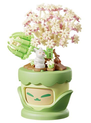 Mô hình bộ lắp ghép Chậu hoa Sen Đá Ngọc Bích Wonder Moon 804433, một món đồ chơi trang trí dễ thương cho con gái 14 tuổi.
