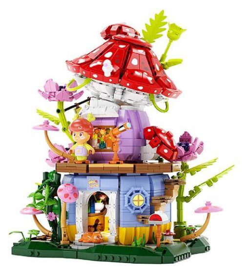 Bộ lắp ghép Ngôi Nhà Nấm Thần Tiên Wonder Moon 805002, đồ chơi mô hình nhà nấm cổ tích chi tiết cao cấp, phù hợp con gái 14 tuổi, giá tốt.