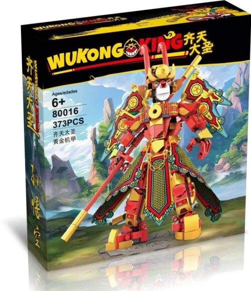Wukong King 80016 Tề Thiên Đại Thánh bộ đồ chơi lắp ráp 373 chi tiết cho bé trai 6 tuổi