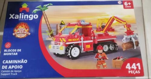 Bộ lắp ghép Xe Cứu Hỏa Hỗ Trợ Xalingo XAL-119, đồ chơi lắp ráp cho bé trai 6 tuổi, chất lượng cao, giá tốt