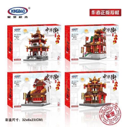 Bộ đồ chơi Phố Cổ Trung Hoa Xingbao XB-01102C 1704 mảnh ghép, kiến trúc cổ phong tinh xảo, phù hợp bé trai, bé gái 12 tuổi, giá tốt.