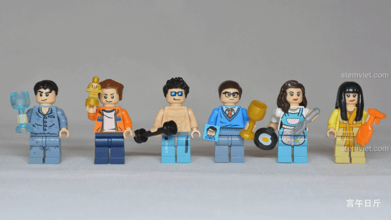 Minifigure người đàn ông đọc sách trong bộ lắp ghép XINGBAO XB-01401, chi tiết cao