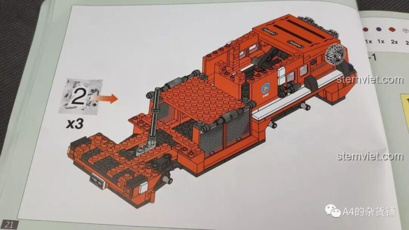Thử nghiệm điều chỉnh bước lắp ráp đồ chơi mô hình Xingbao XB-03030 Xe Cứu Hỏa Chữa Cháy nhưng vẫn gặp lỗi, cho bé trai 6 tuổi.