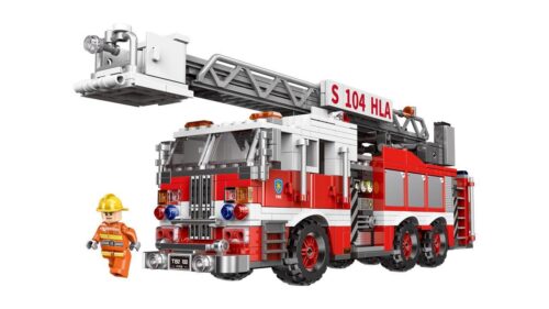 Bộ lắp ráp Xe cứu hỏa cầu thang Xingbao XB-03031 mô hình chi tiết cho bé trai 6 tuổi giá tốt