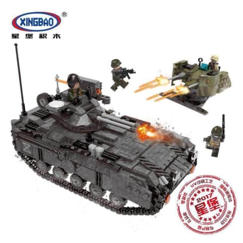 Bộ lắp ráp XINGBAO XB-06018 Xe Tăng Bọc Thép Xuyên Chiến Trường 1049 mảnh ghép, đồ chơi mô hình quân sự cho bé trai 6 tuổi, chất lượng cao giá tốt.