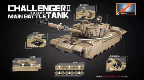 Bộ lắp ráp XINGBAO XB-06033 Xe tăng Challenger 2 của Anh 1441 mảnh ghép, đồ chơi mô hình quân sự cho bé trai 8 tuổi, giá tốt.