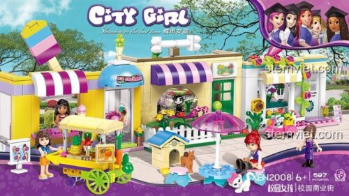 Hộp bộ lắp ghép XINGBAO XB-12008, đồ chơi xếp hình cho bé gái 6 tuổi, chất lượng cao.