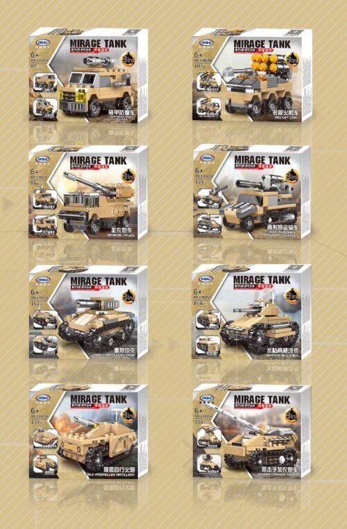 Hộp sản phẩm bộ lắp ráp Xe Tăng Hoàng Đế Mirage XINGBAO XB-13005 cho bé trai 6 tuổi, giá rẻ.