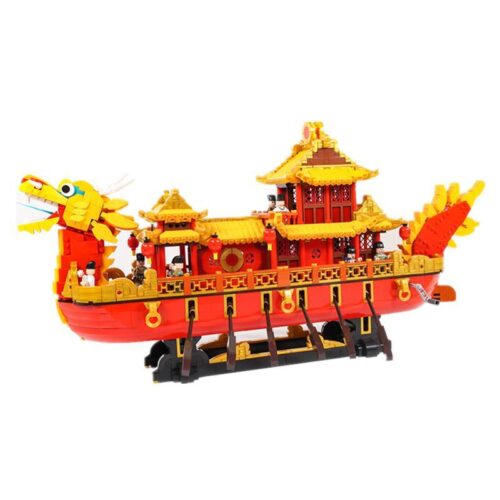 Bộ lắp ghép Thuyền Rồng Hoàng Gia Xingbao XB-25002, đồ chơi mô hình Kiệt Tác Cổ Phong với hơn 3300 chi tiết, phù hợp bé trai 6 tuổi, giá tốt