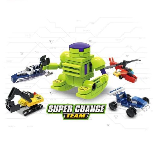 bộ lắp ghép Biệt Đội Siêu Biến Hình Xingbao XB-58002 cho bé trai 6 tuổi giá rẻ, gồm robot và các phương tiện.