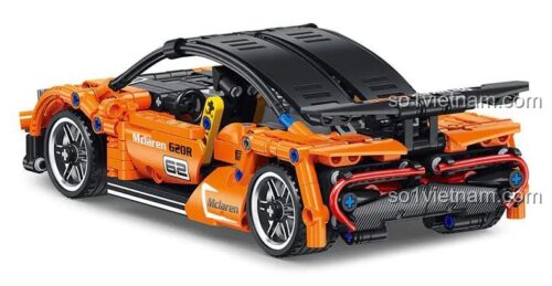 Mô hình xe McLaren 620R màu cam Xingleshi FF10016 nhìn từ phía sau