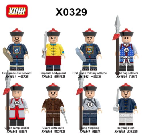 Bộ minifigure Quan Lính Triều Thanh XINH 1848 chất lượng cao, tái hiện lịch sử sống động cho bé trai 6 tuổi, giá tốt.