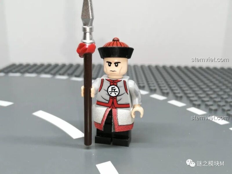 Minifigure Dũng Doanh Binh XINH 1848 chi tiết tinh xảo, bộ đồ chơi Quan Lính Triều Thanh cho bé trai.