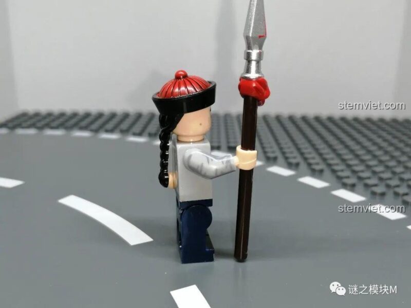 Minifigure Dũng Doanh Binh XINH 1848 chi tiết tinh xảo, bộ đồ chơi Quan Lính Triều Thanh cho bé trai.