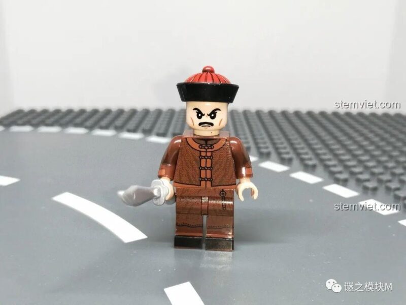 Minifigure Quan võ nhất phẩm XINH 1848 chi tiết tinh xảo, bộ đồ chơi Quan Lính Triều Thanh cho bé trai.
