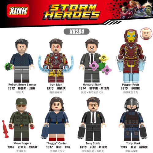 Bộ 8 Mô Hình Siêu Anh Hùng Storm Heroes X0264 - Iron Man