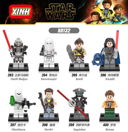 Bộ 8 Minifigure Star Wars XINH X0132 - Snowtrooper