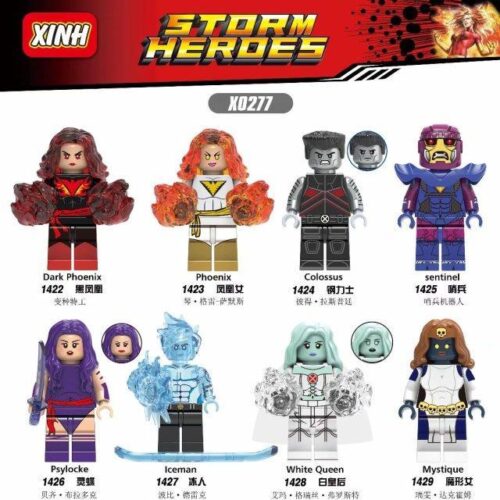 Minifigure White Queen X-Men XINH 1428, đồ chơi mô hình Nữ Hoàng Trắng X-Men cho bé gái 6 tuổi, giá tốt, chất lượng cao, tương thích LEGO®.