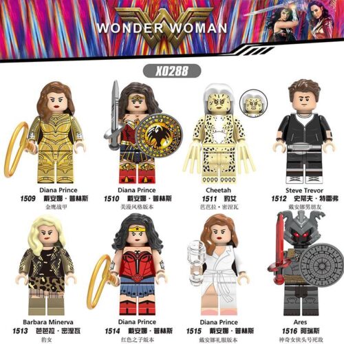 Bộ 8 Minifigure Wonder Woman - Diana Prince 1509