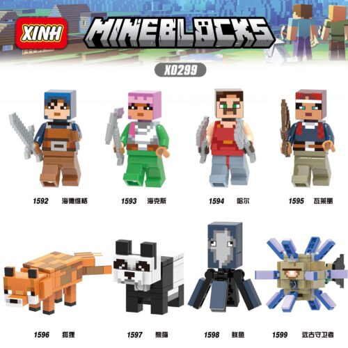 Bộ 8 Mẫu Nhân Vật MINEBLOCKS XINH X0299 - Nhân vật 1592 Hải Đức Vĩ Cách
