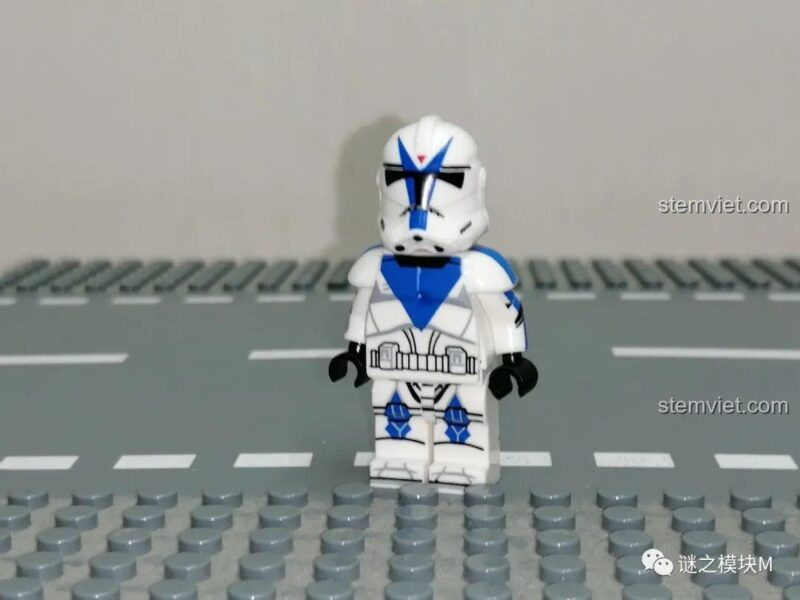 Minifigure lính nhân bản Star Wars XINH màu xanh dương, in ấn chi tiết cao, phù hợp bé trai 6 tuổi