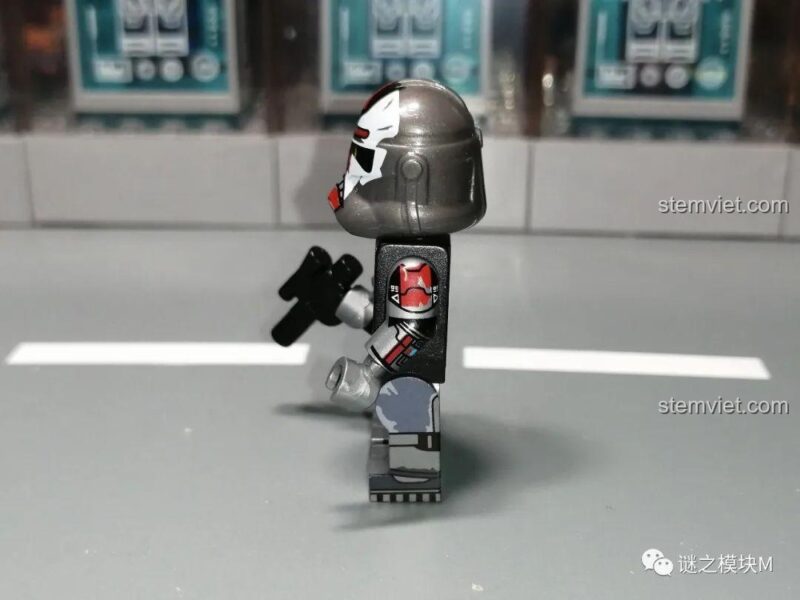 Minifigure Hunter từ XINH Lính Đế Chế Star Wars, chi tiết sắc nét, đồ chơi mô hình cho bé trai 6 tuổi.