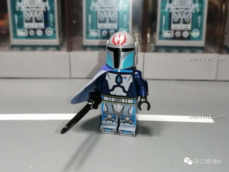 Minifigure Crosshair XINH X0307, mặt sau, đồ chơi lắp ghép Lính Clone Force 99, giá tốt cho bé trai.