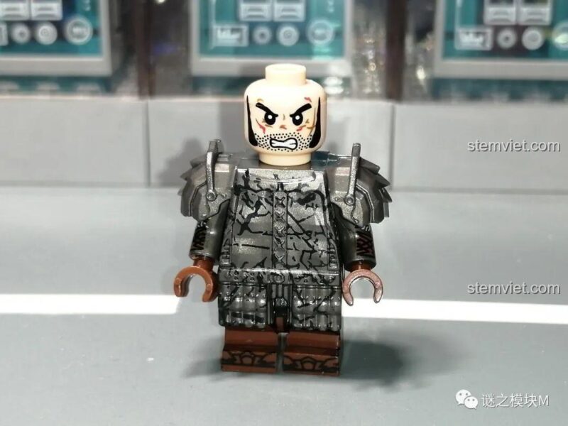 Minifigure chiến binh lùn KORUIT KT1040 in ấn mặt bên, không liên quan đến sản phẩm XINH X0314