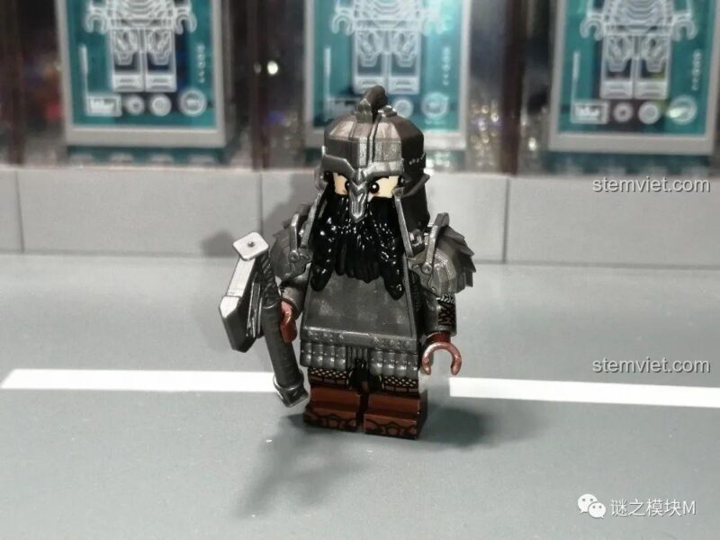 Minifigure Chiến Binh Người Lùn Koruit KT1040 kiểu D (mặt sau)