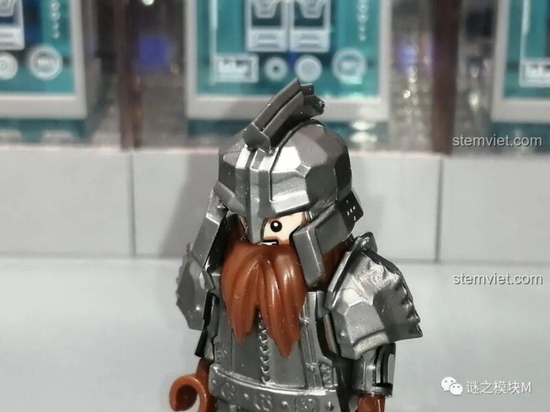 Minifigure lính lùn XINH X0314 in ấn mặt bên, chiến binh dũng mãnh, đồ chơi mô hình chất lượng