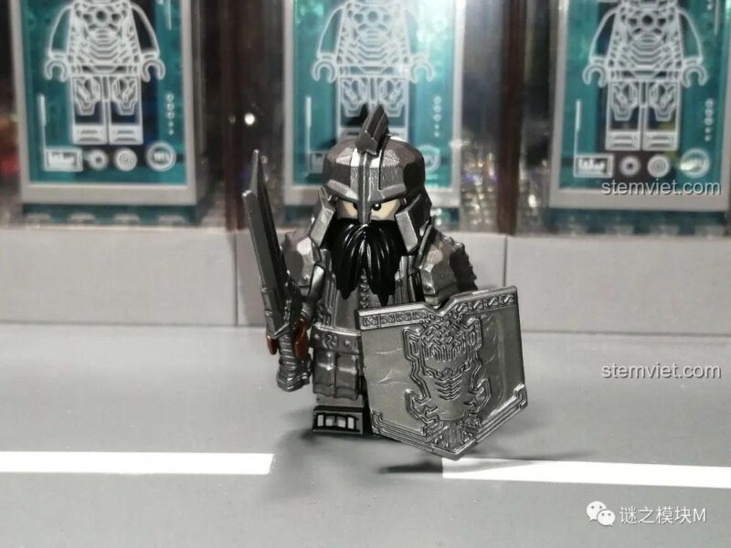 Ảnh nhóm 8 Minifigure Chiến binh Người Lùn XINH X0314, chất lượng cao, đồ chơi mô hình 0314
