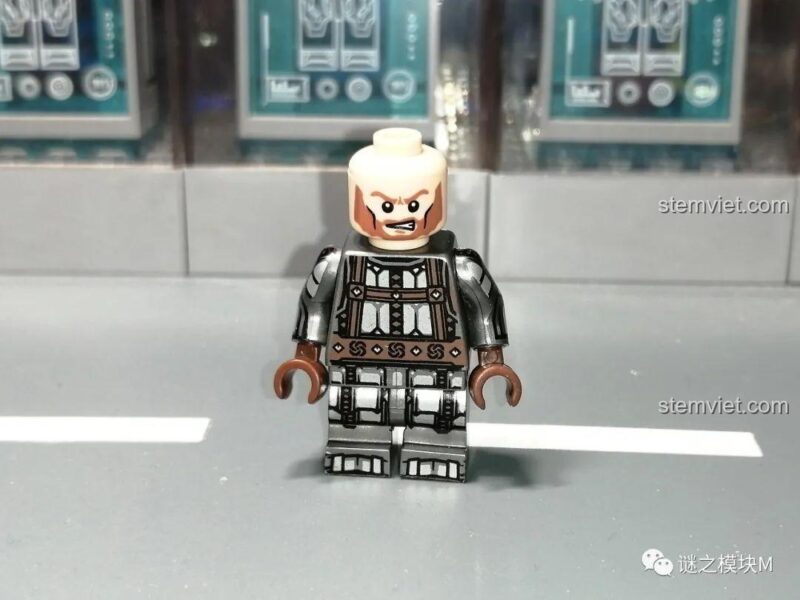 Minifigure lính lùn XINH X0314 cầm búa lớn, giáp trụ tinh xảo, set đồ chơi cho bé trai 8 tuổi