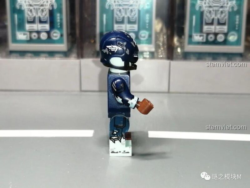 Bộ đồ chơi Minifigure Siêu Anh Hùng Zombie XINH X0325, đồ chơi lắp ghép Captain America zombie mặt bên