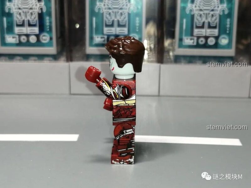 Bộ đồ chơi Minifigure Siêu Anh Hùng Zombie XINH X0325, đồ chơi lắp ráp Iron Man zombie mặt bên
