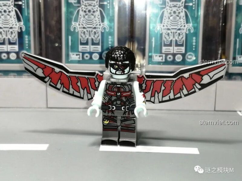 Bộ sưu tập Minifigure Zombie XINH X0325, đồ chơi mô hình Falcon zombie với cánh