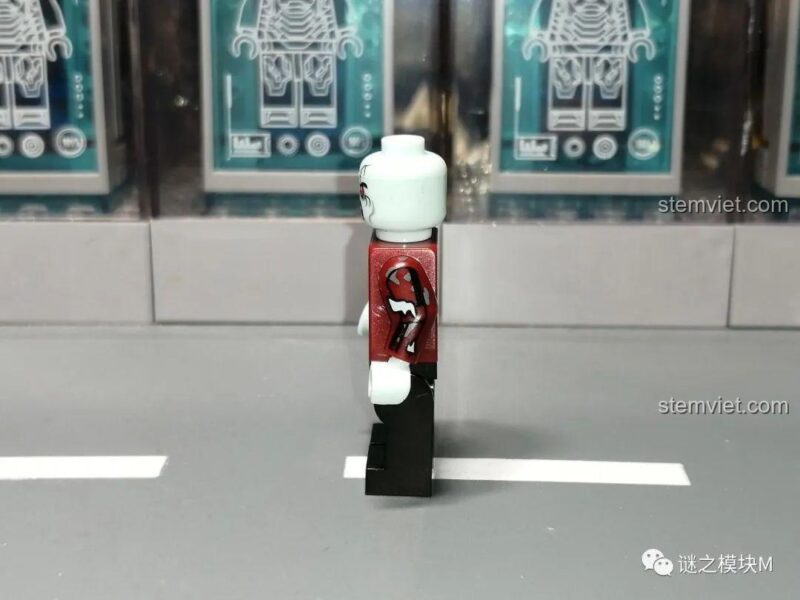 Đồ chơi mô hình Minifigure Marvel Zombie XINH X0325, Scarlet Witch zombie mặt bên