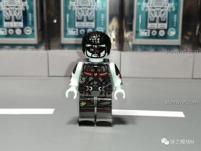 Minifigure Marvel Zombie XINH X0325, đồ chơi mô hình Falcon zombie